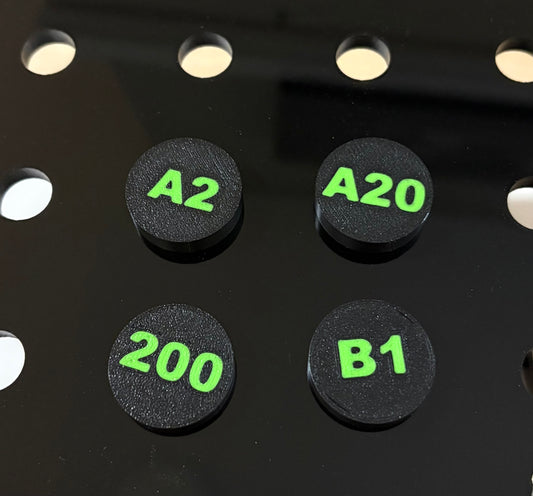 Coral Price / Location Tags (for acrylic racks)